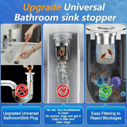 2-Pack Pop-Up Sink Drain Strainers