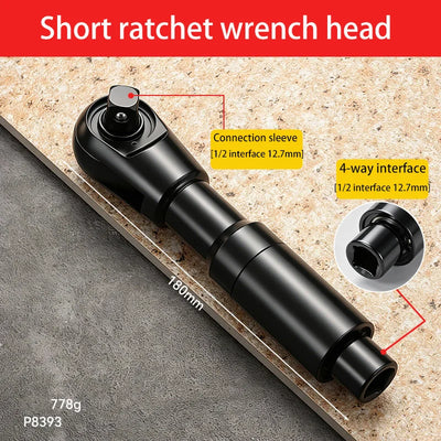 1/2" Drive Universal Offset Extension Ratchet Wrench
