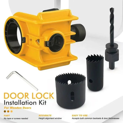 Wood Door Lock Installation Kit