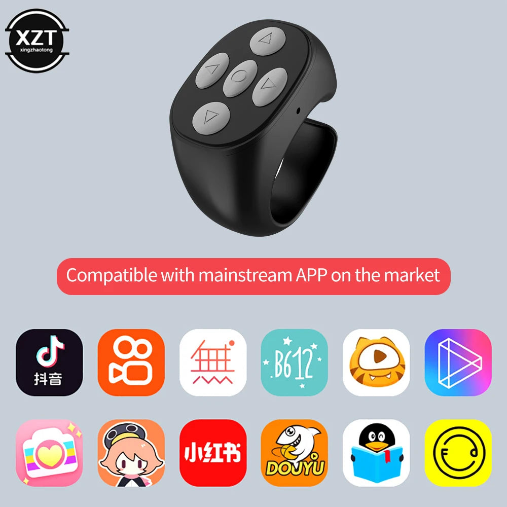 Bluetooth Fingertip Ring Remote & Scrolling Controller