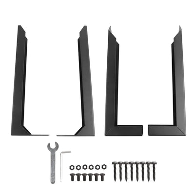 Heavy-Duty Steel Fence Post Repair Anchor Kit (2-Pack)