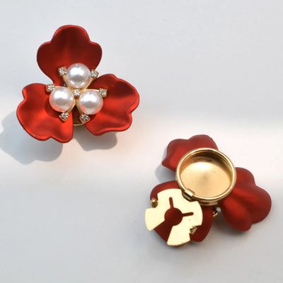 Elegant Flower Button Covers for Shirts & Blouses – 2PCS