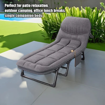 Heavy-Duty Folding Bed with Mattress