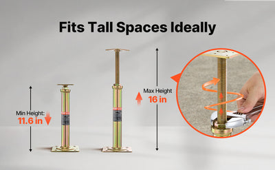 House Floor Support Jacks – 2,500 lbs (4-Pack)