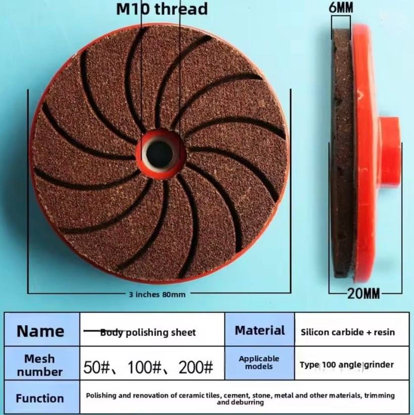 Diamond Grinding & Polishing Disc for Angle Grinder
